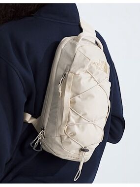 The North Face Borealis Sling Bag Gardenia White NWT